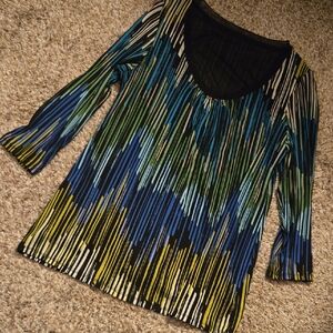Multicolor Striped Women's Top